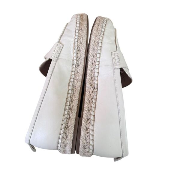 Sam Edelman Kai Espadrille Flat Loafer in Modern Ivory Leather 9 - Picture 6 of 9